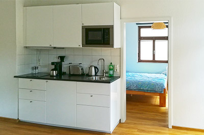 Wohnung Kastanienblick: Voll ausgestattete Küchenzeile